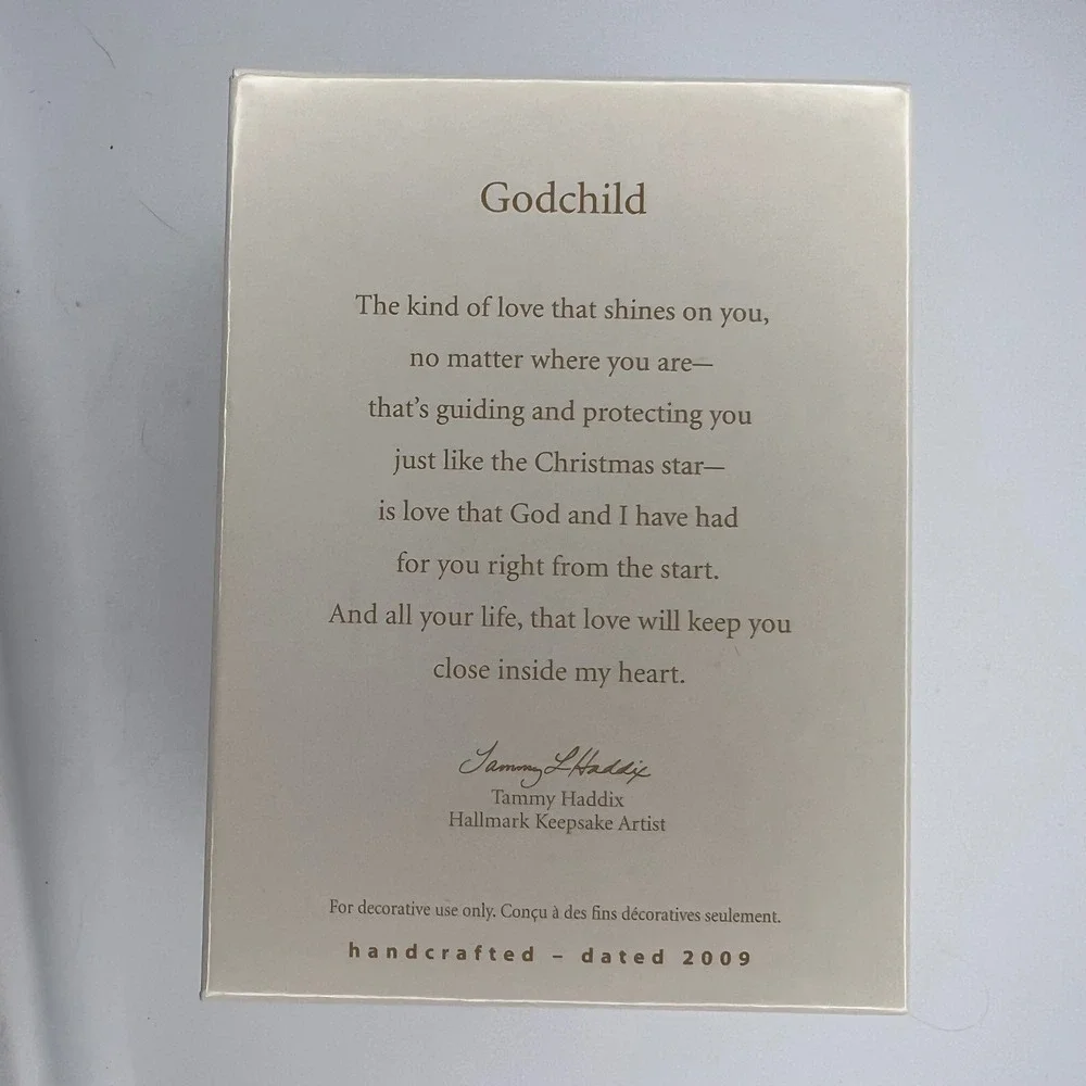 Godchild Ornament 2009 Hallmark Keepsake Polar Bear Christmas Tree Son Daughter